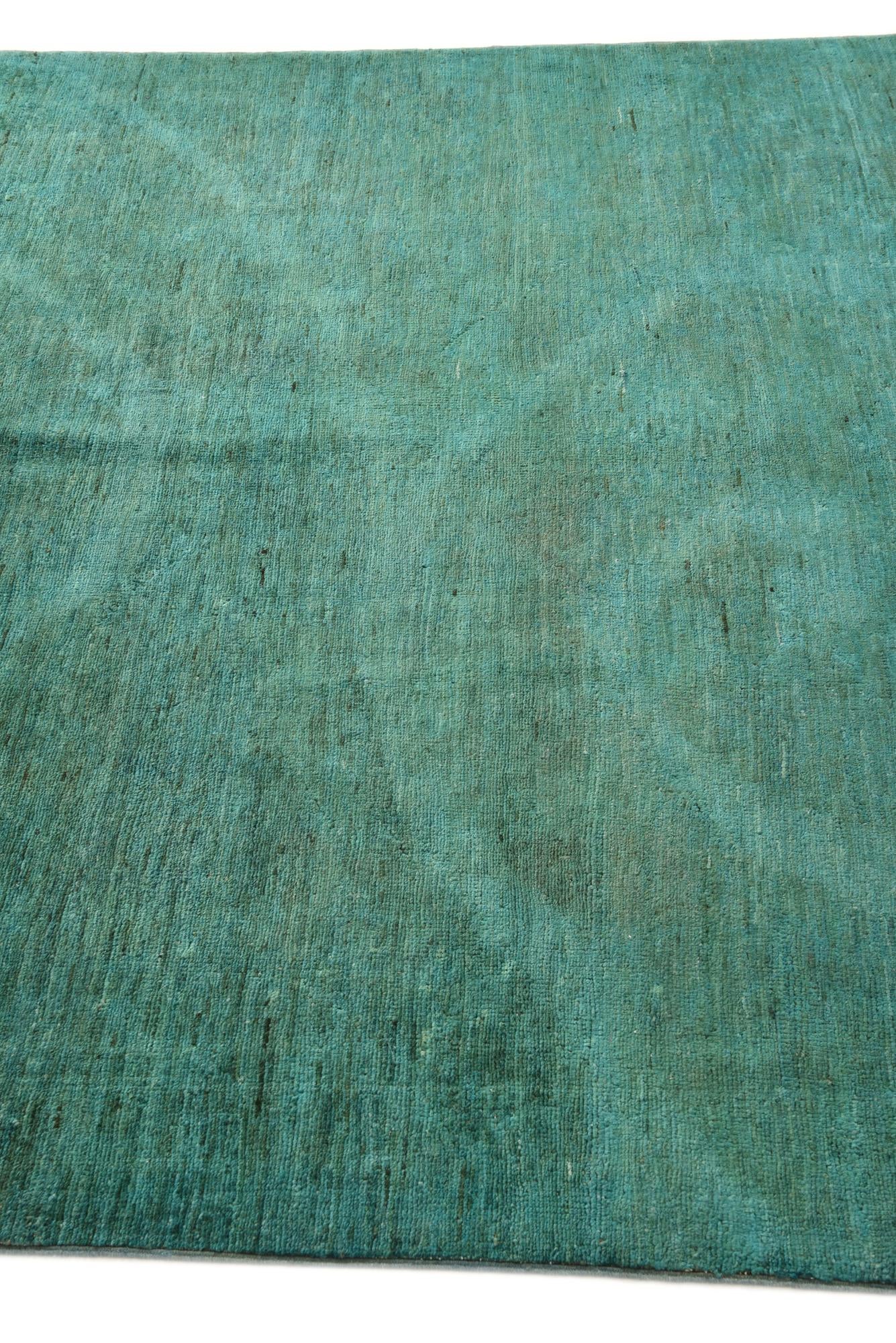 5' 3 x 6' 6 Hand Knotted Over-Dyed Ziegler Square Rug