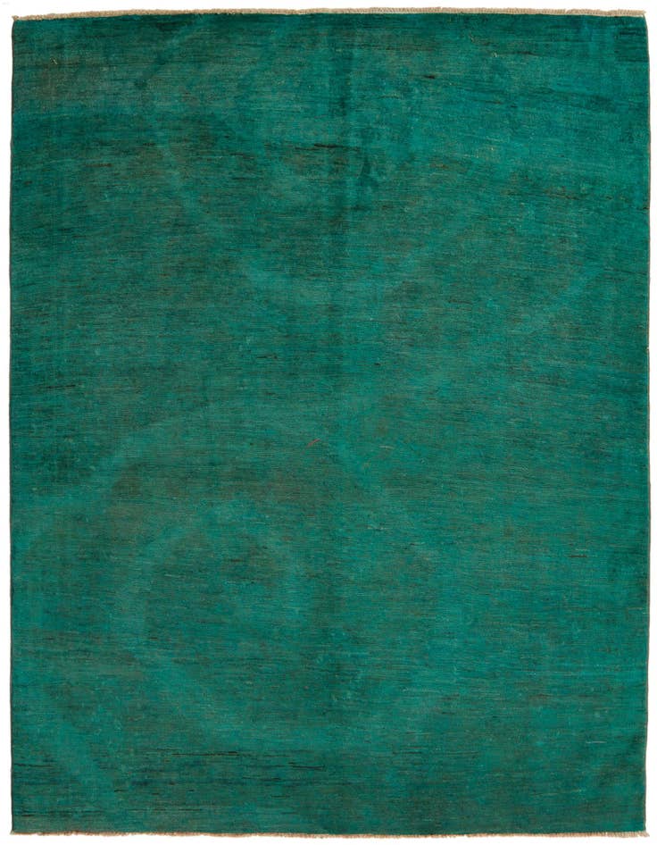 Detail image of 5' 3 x 6' 6 Hand Knotted Over-Dyed Ziegler Square Rug
