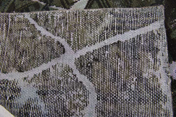 3' x 3' 10 Hand Knotted Ultra Vintage Persian Wool Square Rug