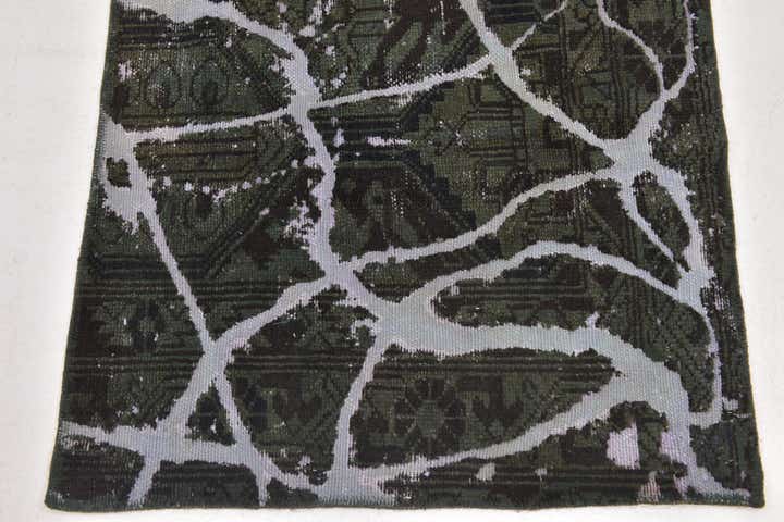 3' x 3' 10 Hand Knotted Ultra Vintage Persian Wool Square Rug