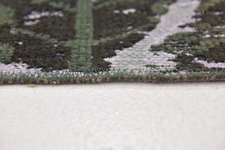 3' x 3' 10 Hand Knotted Ultra Vintage Persian Wool Square Rug