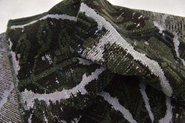 3' x 3' 10 Hand Knotted Ultra Vintage Persian Wool Square Rug