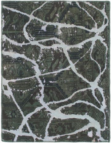 3' x 3' 10 Hand Knotted Ultra Vintage Persian Wool Square Rug