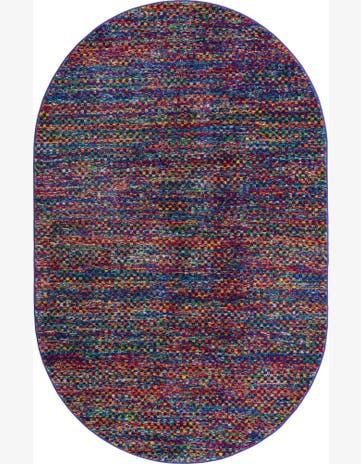 Olney · Pixelated checkered rug, multicolor