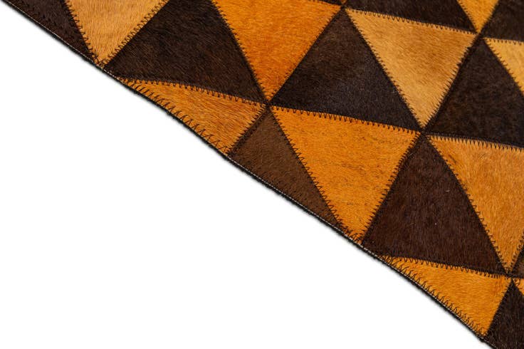 Detail image of 7' 11 x 9' 11 Cowhide - Patchwork Rug
