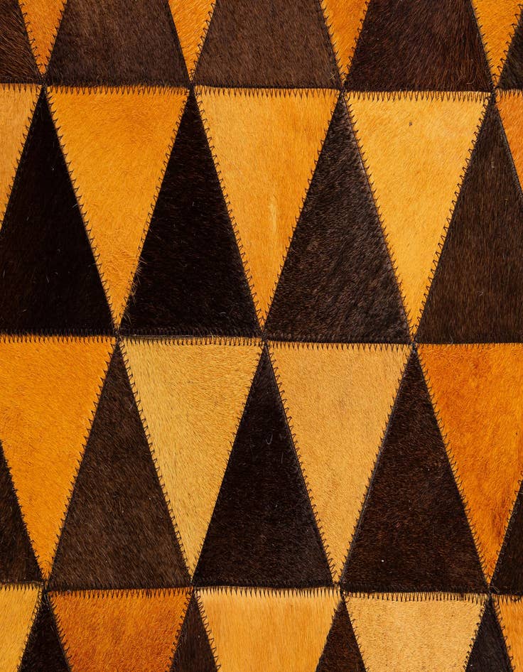 Detail image of 8' x 10' Cowhide - Patchwork Rug