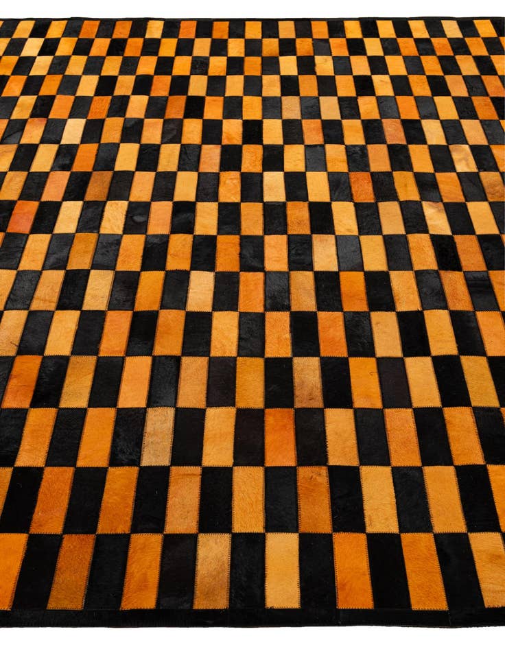 Detail image of 8' 2 x 10' Cowhide - Patchwork Rug