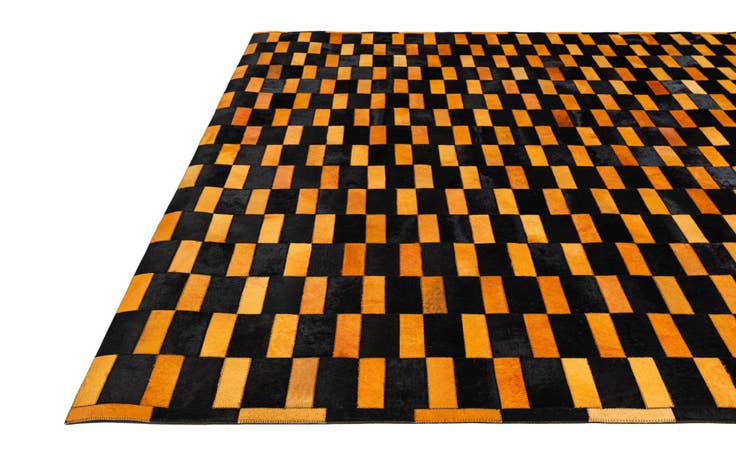 Detail image of 8' 3 x 9' 11 Cowhide - Patchwork Rug