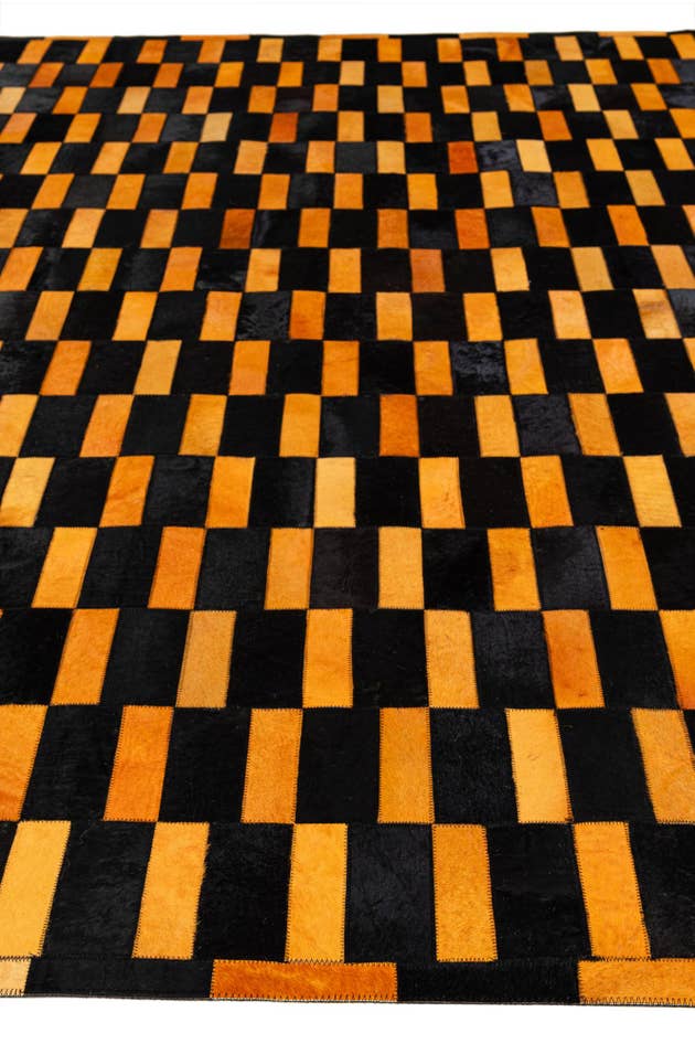 Detail image of 8' 3 x 9' 11 Cowhide - Patchwork Rug
