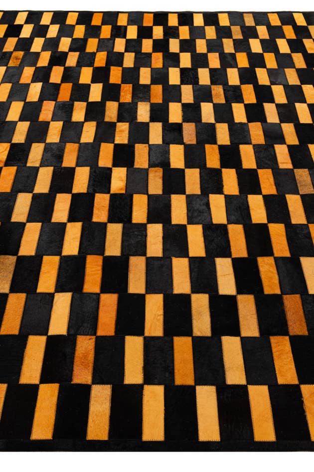 Detail image of 8' 1 x 10' Cowhide - Patchwork Rug