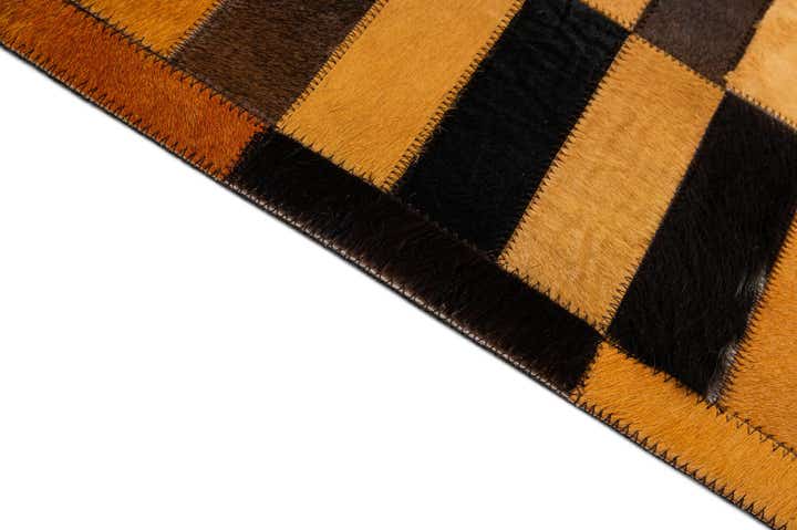 8' 1 x 9' 11 Cowhide - Patchwork Rug
