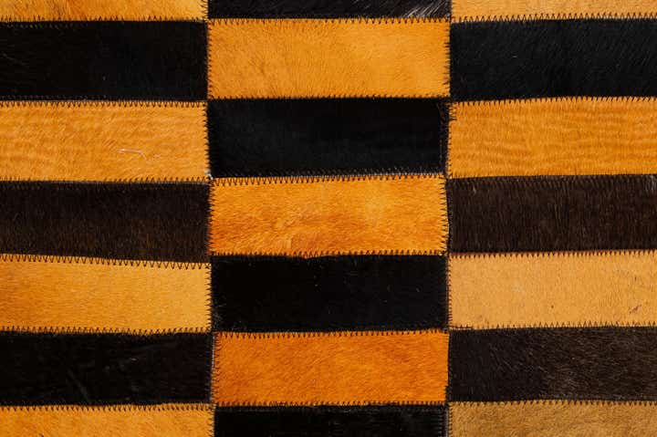 8' 1 x 9' 11 Cowhide - Patchwork Rug