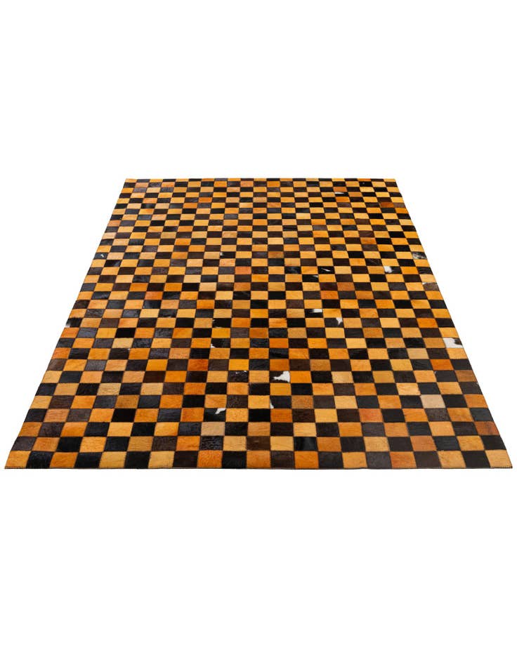 Detail image of 5' 2 x 8' 1 Cowhide - Patchwork Rug