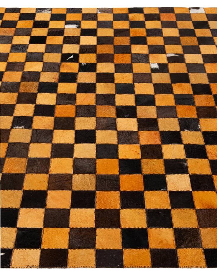 Detail image of 5' 2 x 8' 1 Cowhide - Patchwork Rug