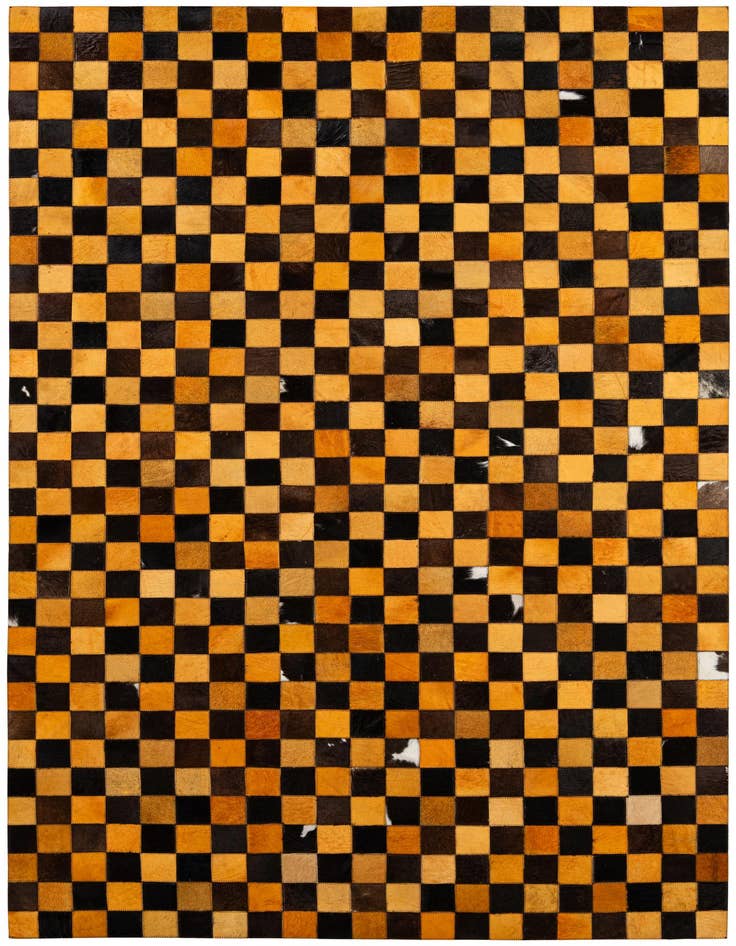 Detail image of 5' 2 x 8' 1 Cowhide - Patchwork Rug