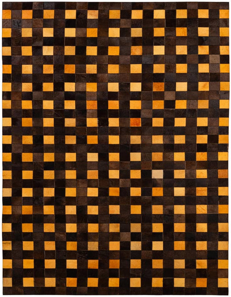 Detail image of 5' 2 x 7' 11 Cowhide - Patchwork Rug
