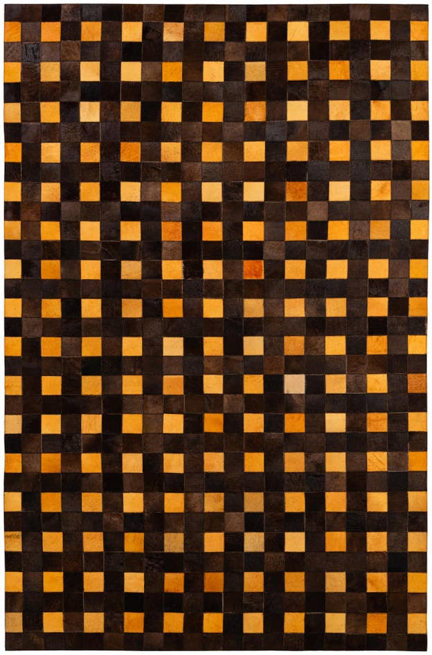 Detail image of 5' 2 x 7' 11 Cowhide - Patchwork Rug
