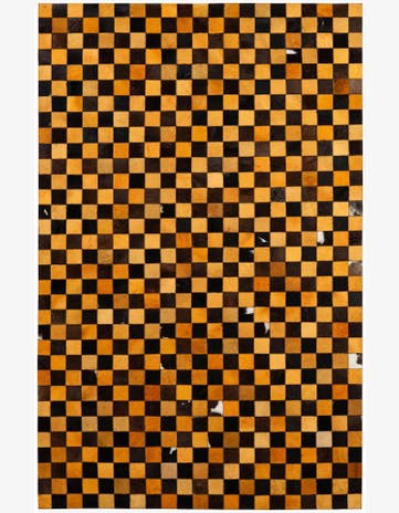 5' 2 x 8' 1 Cowhide - Patchwork Rug