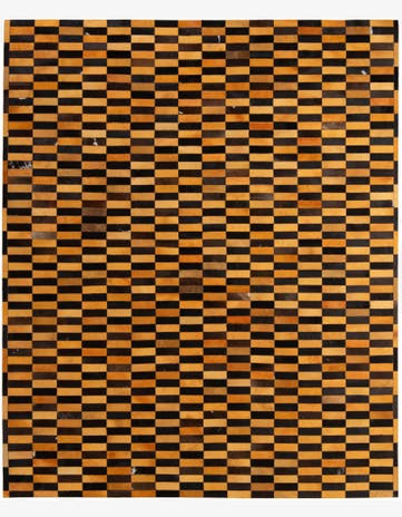 8' 1 x 10' Cowhide - Patchwork Rug