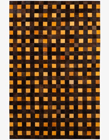 5' 2 x 7' 11 Cowhide - Patchwork Rug