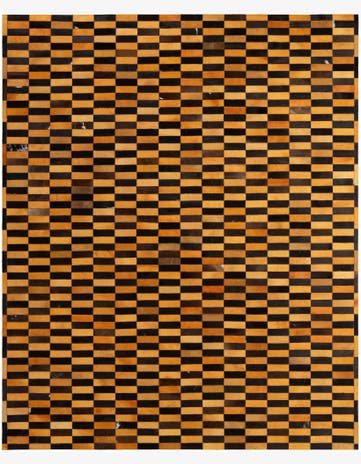 8' 1 x 9' 11 Cowhide - Patchwork Rug