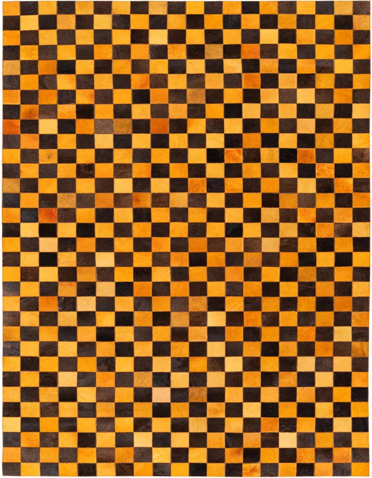 Detail image of 5' x 7' 11 Cowhide Stocks Rug