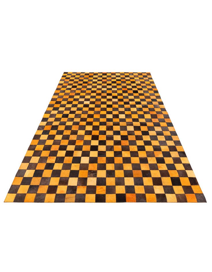 Detail image of 5' x 7' 11 Cowhide Stocks Rug