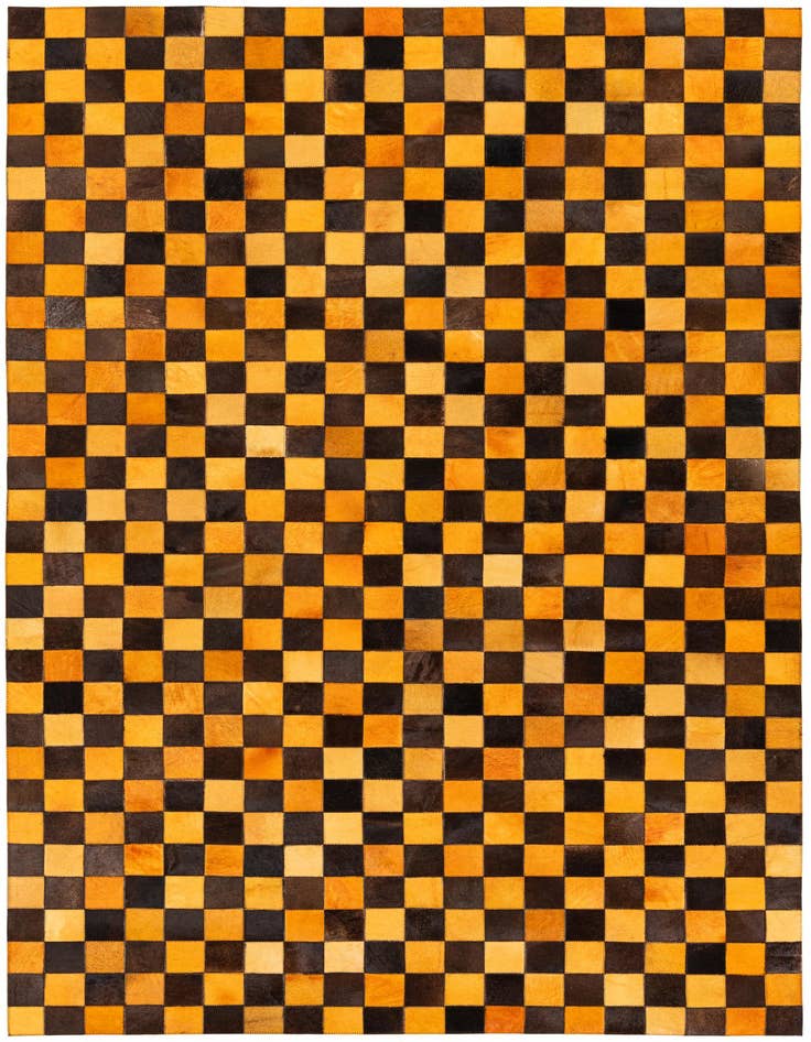 Detail image of 5' x 7' 11 Cowhide Stocks Rug