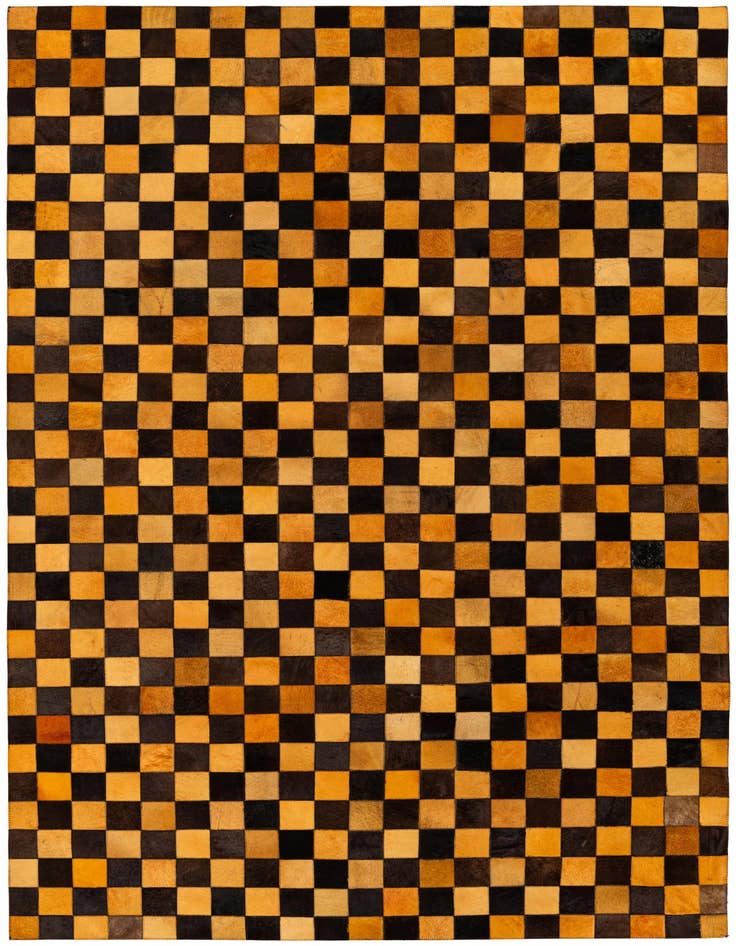 Detail image of 5' 2 x 8' 1 Cowhide Stocks Rug