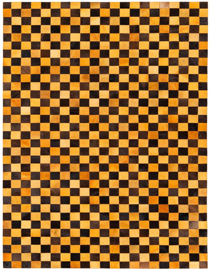 Detail image of 5' 2 x 8' Cowhide Stocks Rug