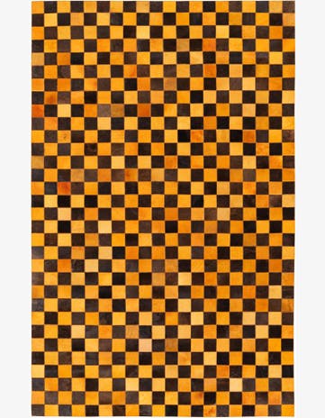 5' x 7' 11 Cowhide Stocks Rug