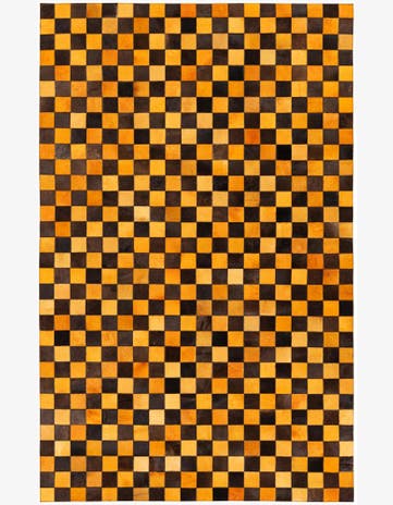 5' x 7' 11 Cowhide Stocks Rug