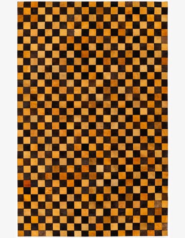 5' 2 x 8' 1 Cowhide Stocks Rug