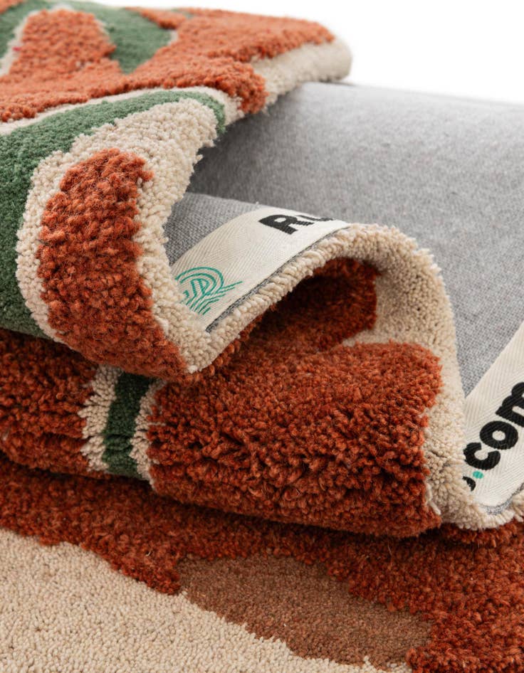 Detail image of 2' x 6' 1 Handtufted Wool Runner Rug