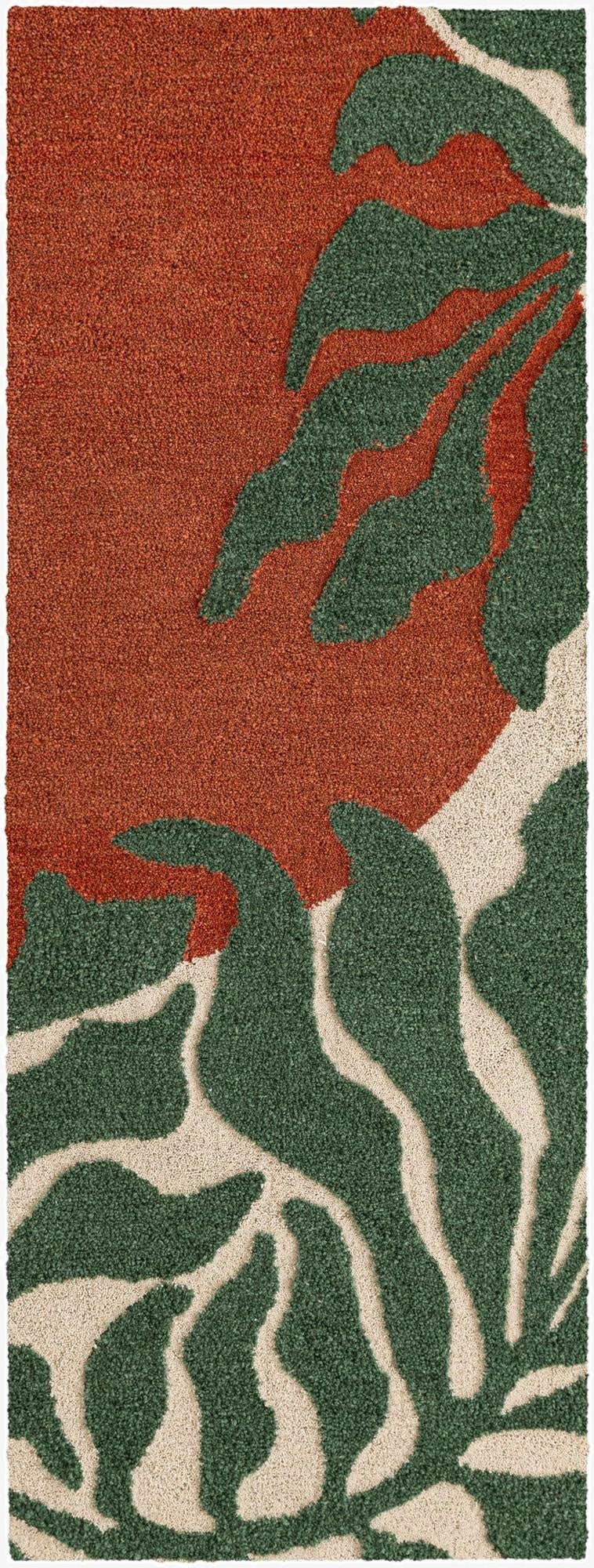 2' x 8' Handtufted Wool Runner Rug