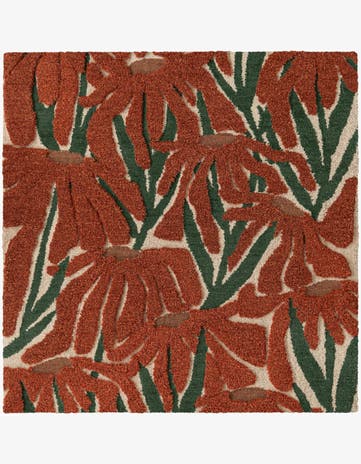 6' 1 x 6' 1 Handtufted Wool Square Rug