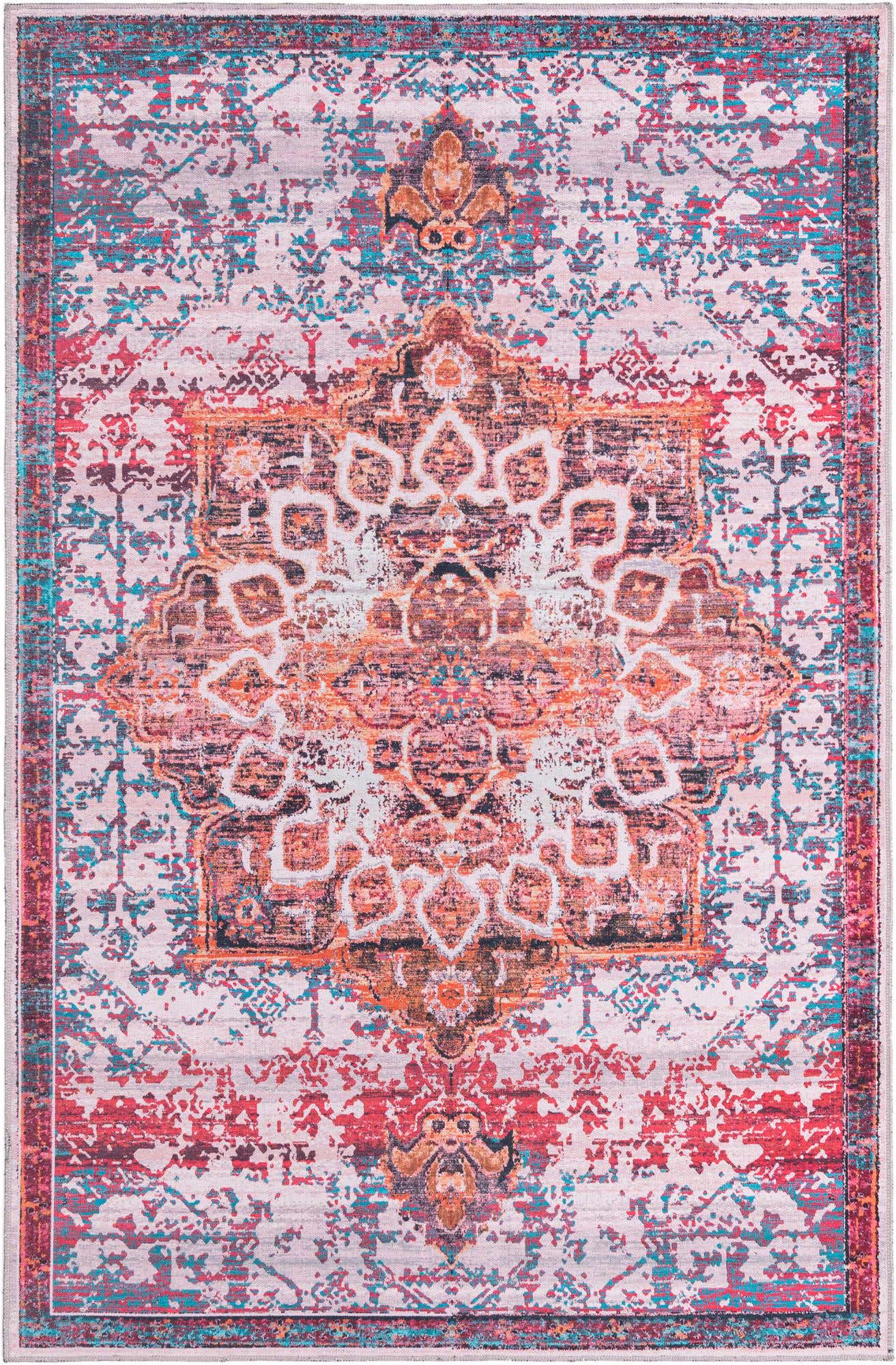 5' 3 x 8' Washable Francesca Rug