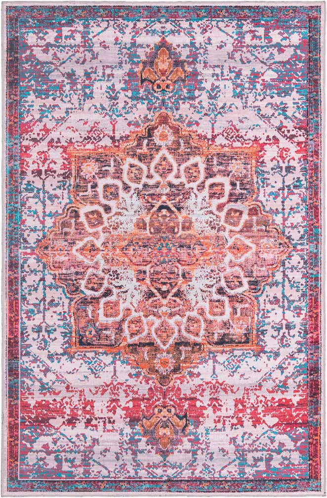 5' 3 x 8' Washable Francesca Rug