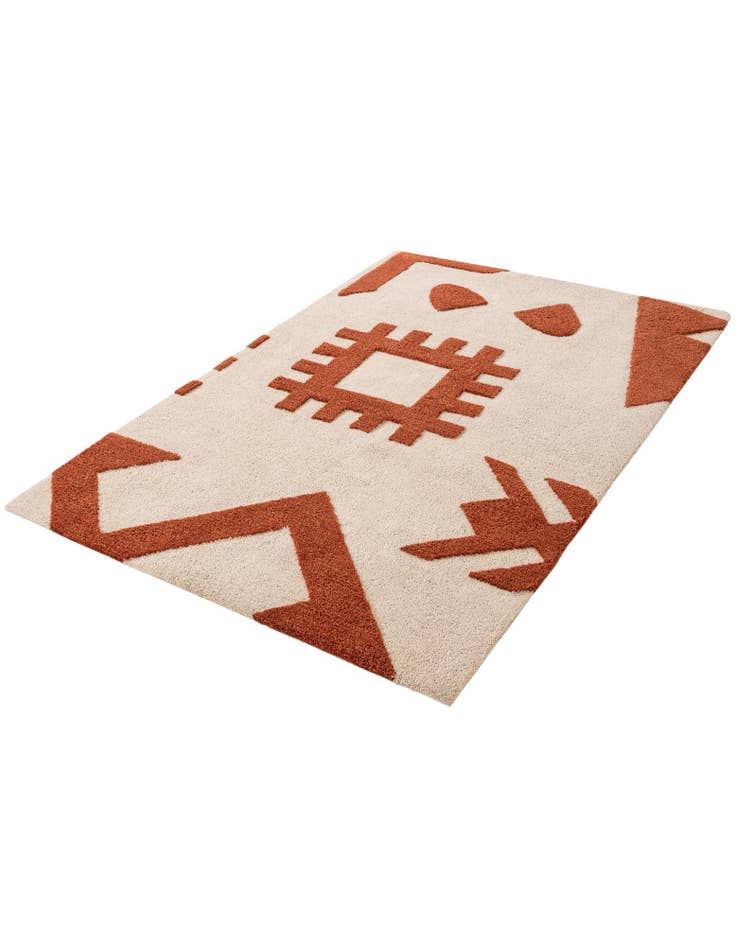 Detail image of 4' 1 x 6' 1 Handtufted Wool Rug
