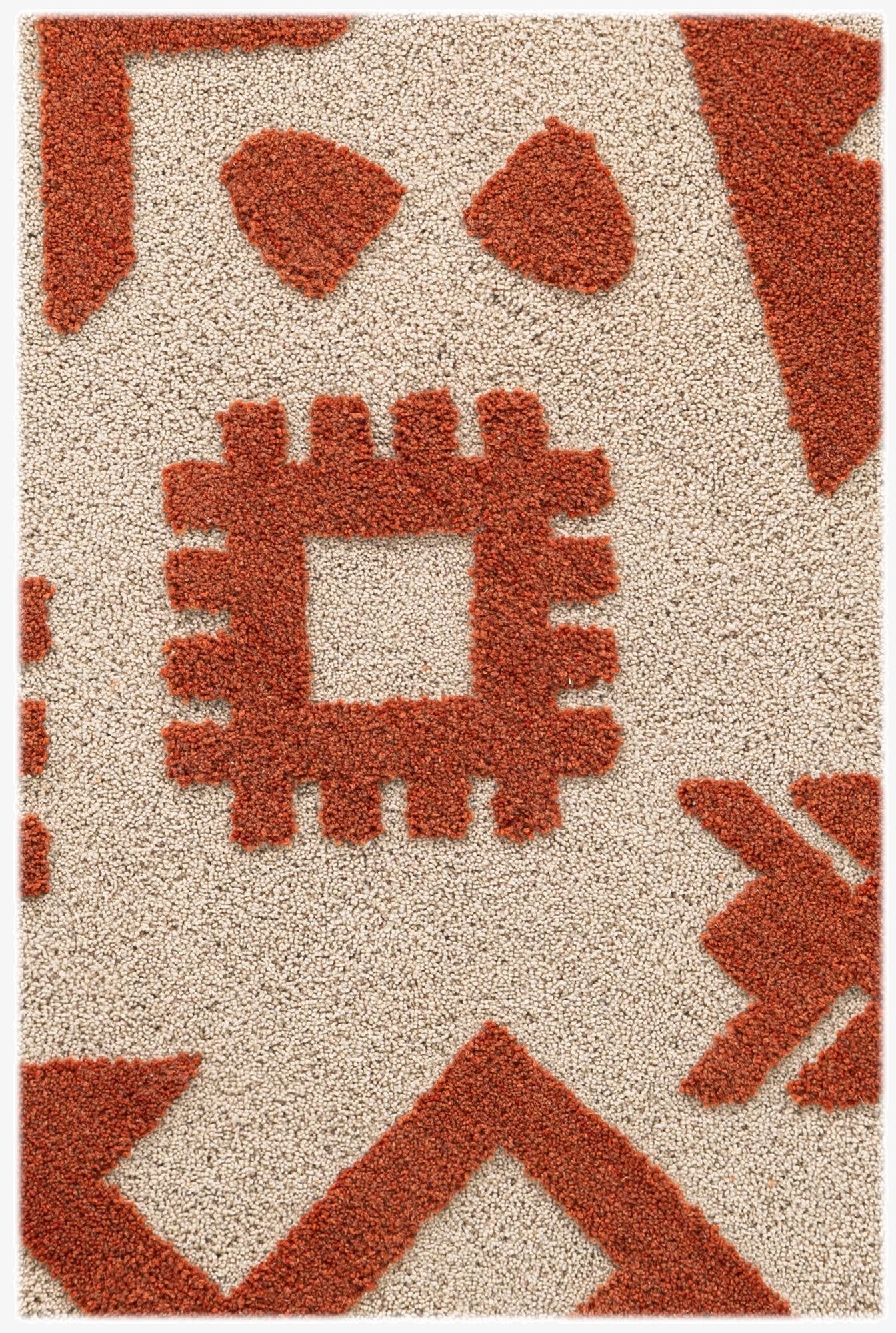 4' 1 x 6' 1 Handtufted Wool Rug