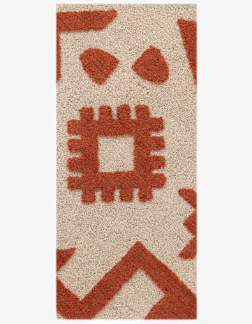 2' x 4' 1 Handtufted Wool Runner Rug