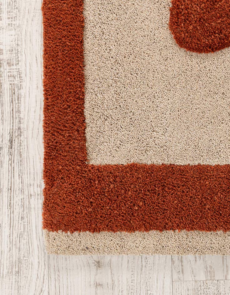 Detail image of 8' x 8' Handtufted Wool Square Rug