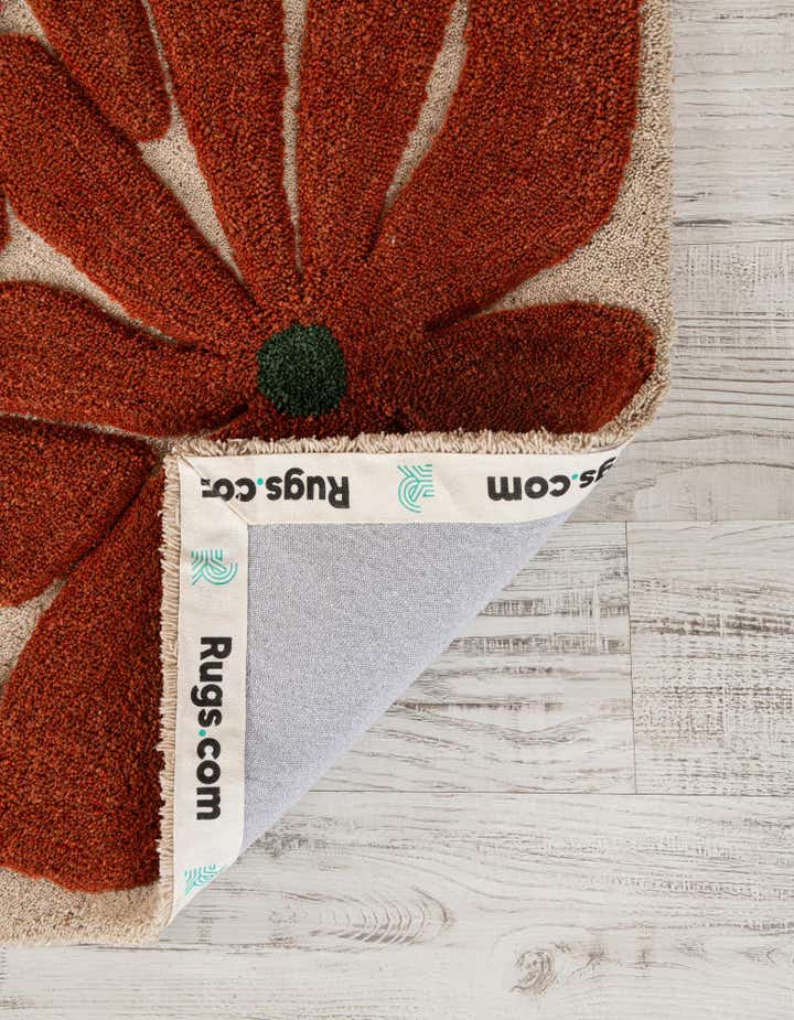 4' 1 x 4' 1 Handtufted Wool Square Rug