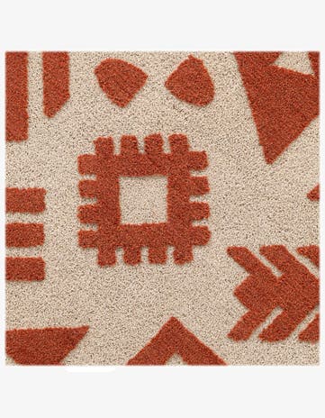 4' 1 x 4' 1 Handtufted Wool Square Rug