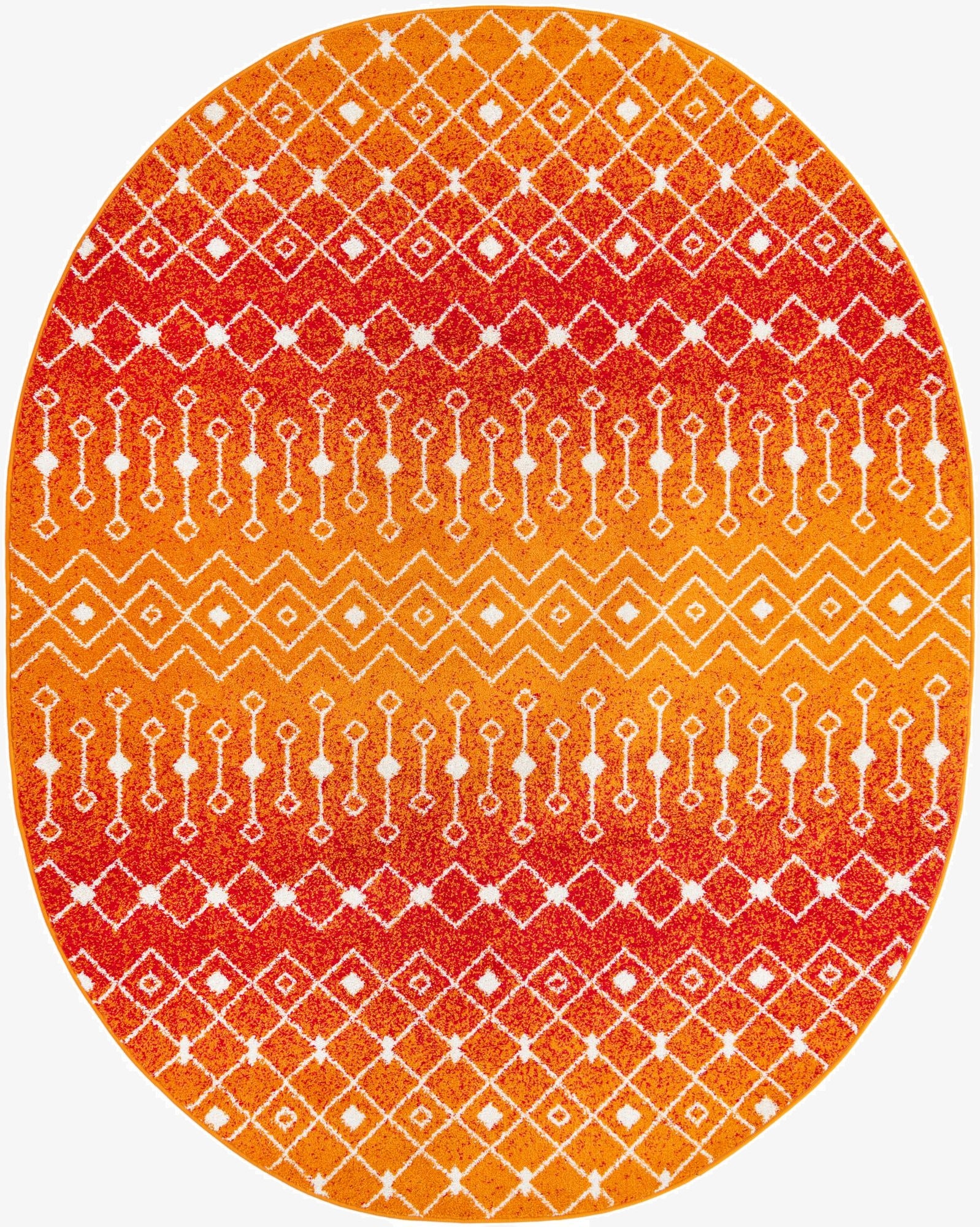 240cm x 305cm Moroccan Trellis Oval Rug