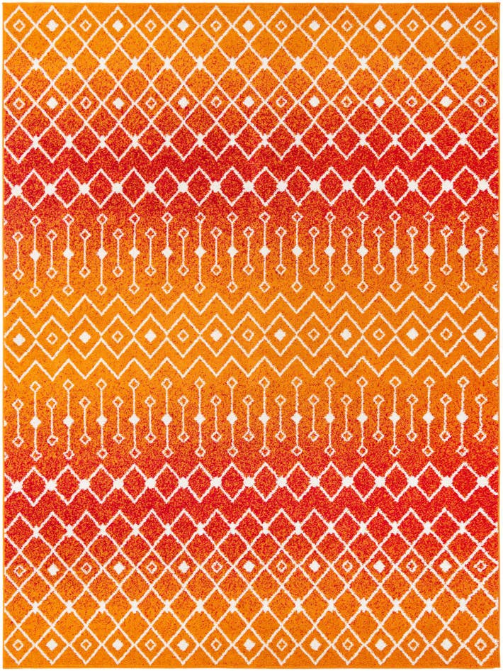 Detail image of 9' x 12' Moroccan Trellis Rug