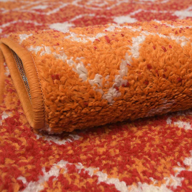 Detail image of 4' x 6' Moroccan Trellis Rug