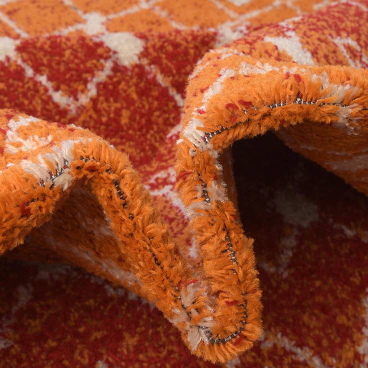 Detail image of 4' x 6' Moroccan Trellis Rug