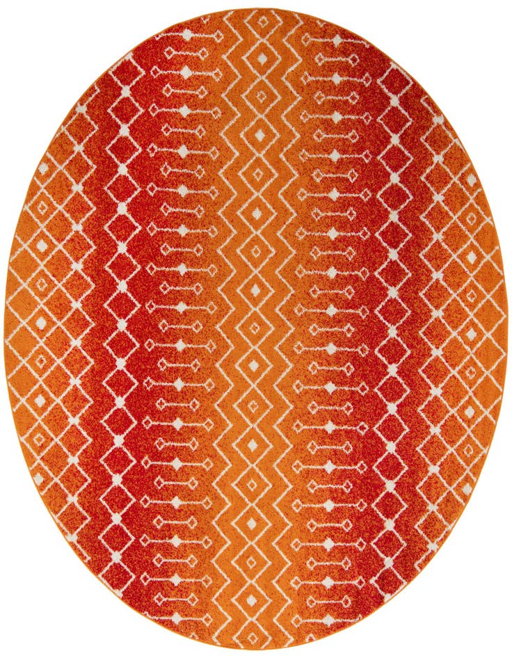 Detail image of 10' x 10' Moroccan Trellis Round Rug