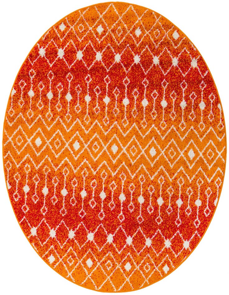 Detail image of 6' x 6' Moroccan Trellis Round Rug